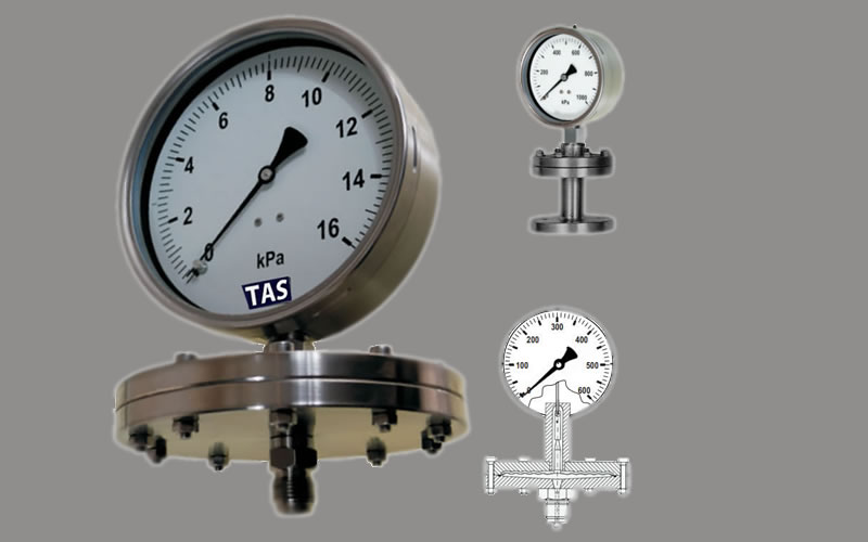 Diaphragm Operated Industrial Pressure Gauges